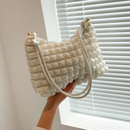 Armpit Bag Underarm Lightweight One Shoulder Bags Small Cotton Square Purse 1PC