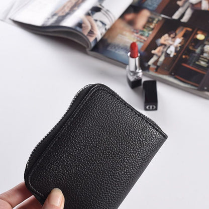 Coin Bag Zipper Mini Wallets Purse Thin Wallet Unisex Synthetic Leather 8*2*10CM