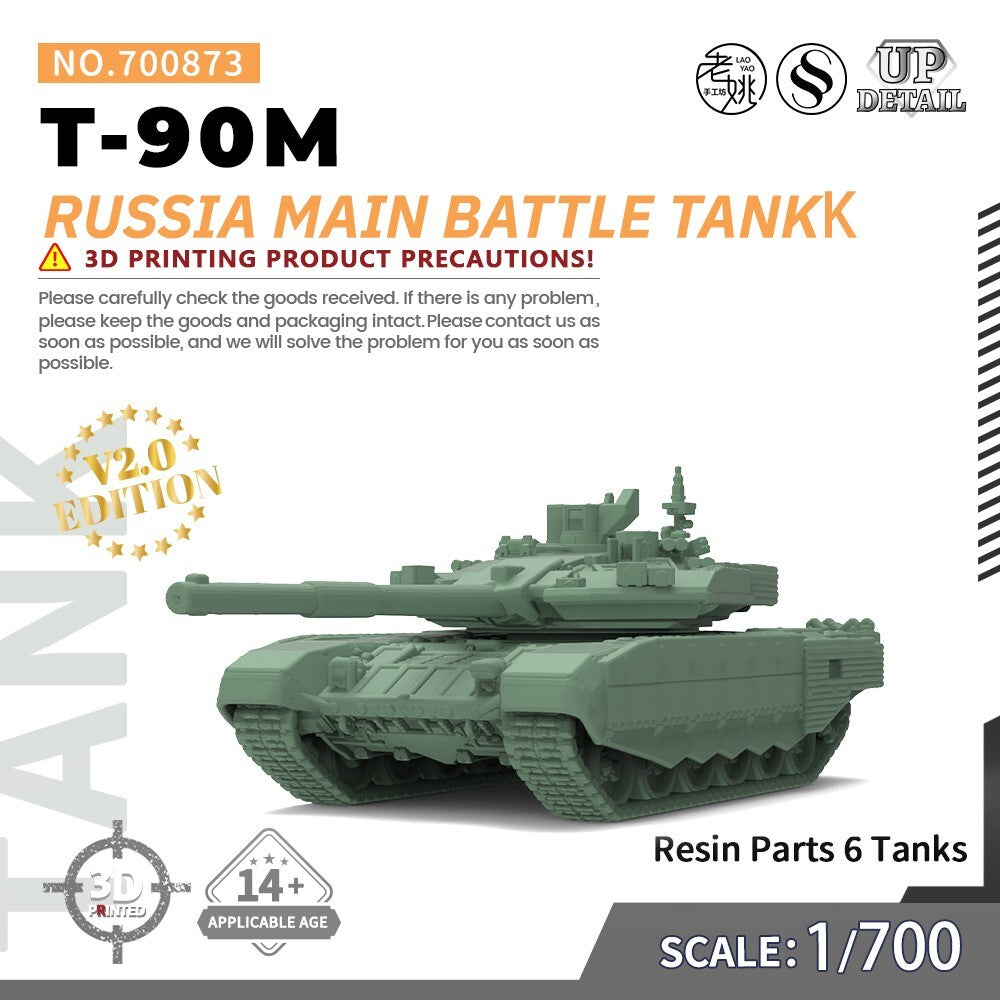 SSMODEL SS700873 1/700 Military Model Kit Russia T-90M Main Battle Tank