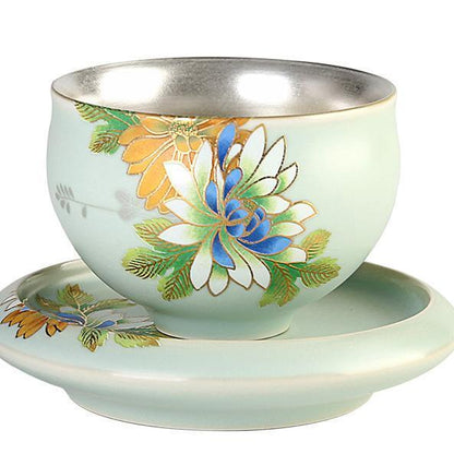 Hand-painted Gilt Tea Cup Pure Handmade Household Kung Fu Ceramic Sample Tea Cup