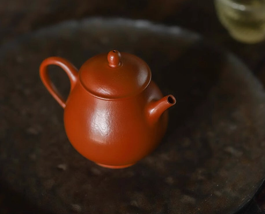 100cc chinese Yixing Handmade Zisha teapot Zhuni PanHu Gongfu Hu Tea Pot