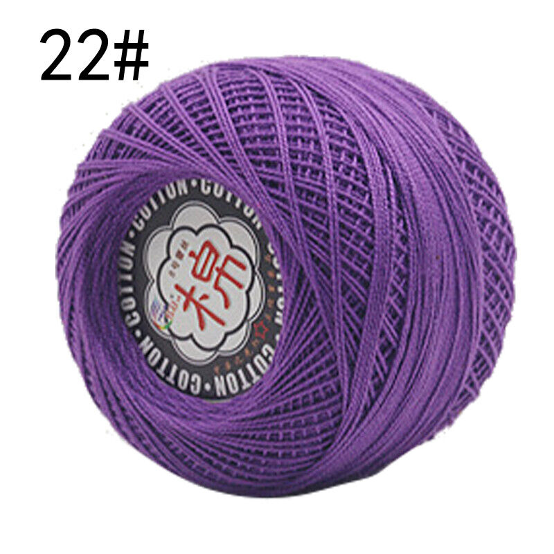 Hot Sale 50g Soft Cotton Thread Yarn Knitting Crochet Lace Embroidery Yarn