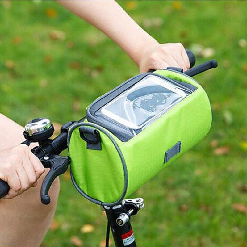 Bike Front Handlebar Bag Touch Screen Bicycle Phone Keys Storage Shoulder Bag