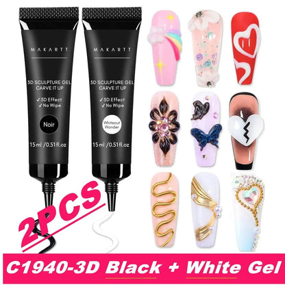 Makartt 3D Sculpting Gel – Clear Nail Art Glue 15g