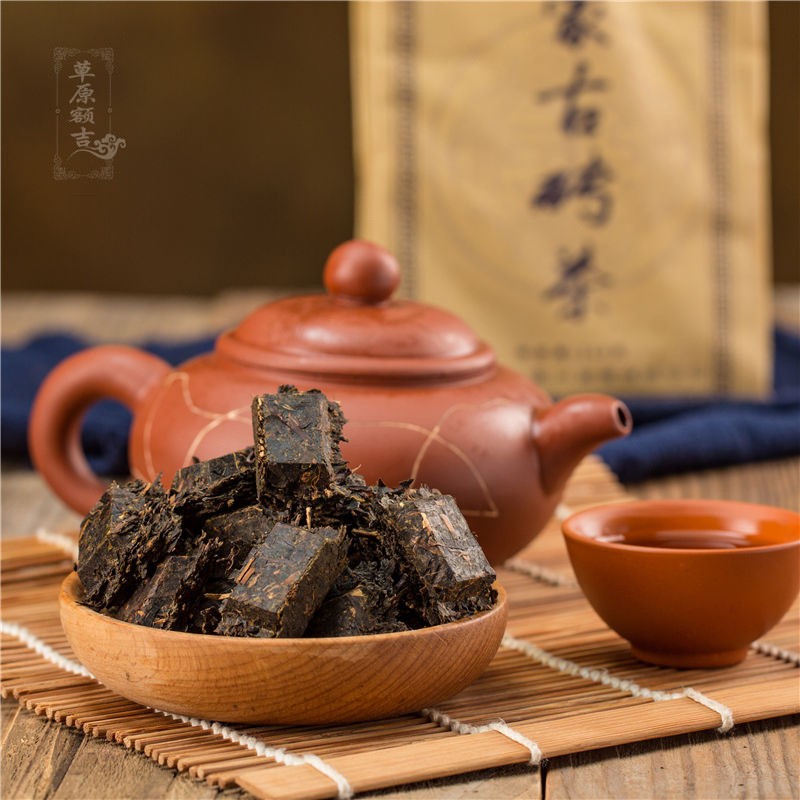 260g Authentic Mongolia Brick Tea 2023 Green Brick Tea Mellow Aroma Old Tea