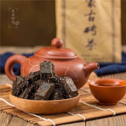 260g Authentic Mongolia Brick Tea 2023 Green Brick Tea Mellow Aroma Old Tea