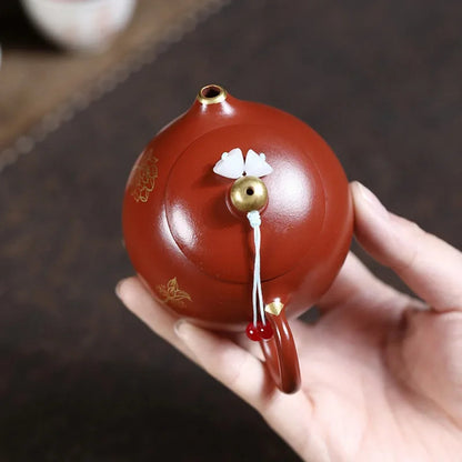 Chinese Yixing Zisha Teapot Dahongpao Kettle Handmade Purple Clay Xishi Teaware