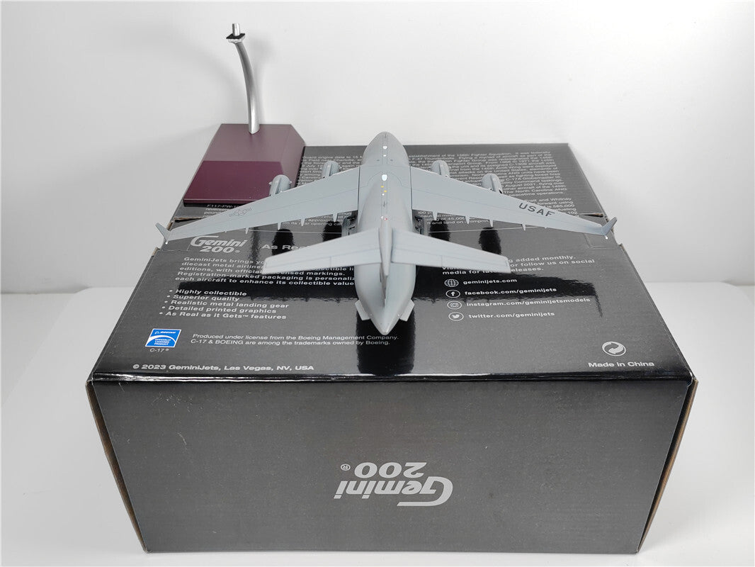 1:200 Geminijets Charlotte BOEING C-17A Passenger Plane Diecast Aircraft Model