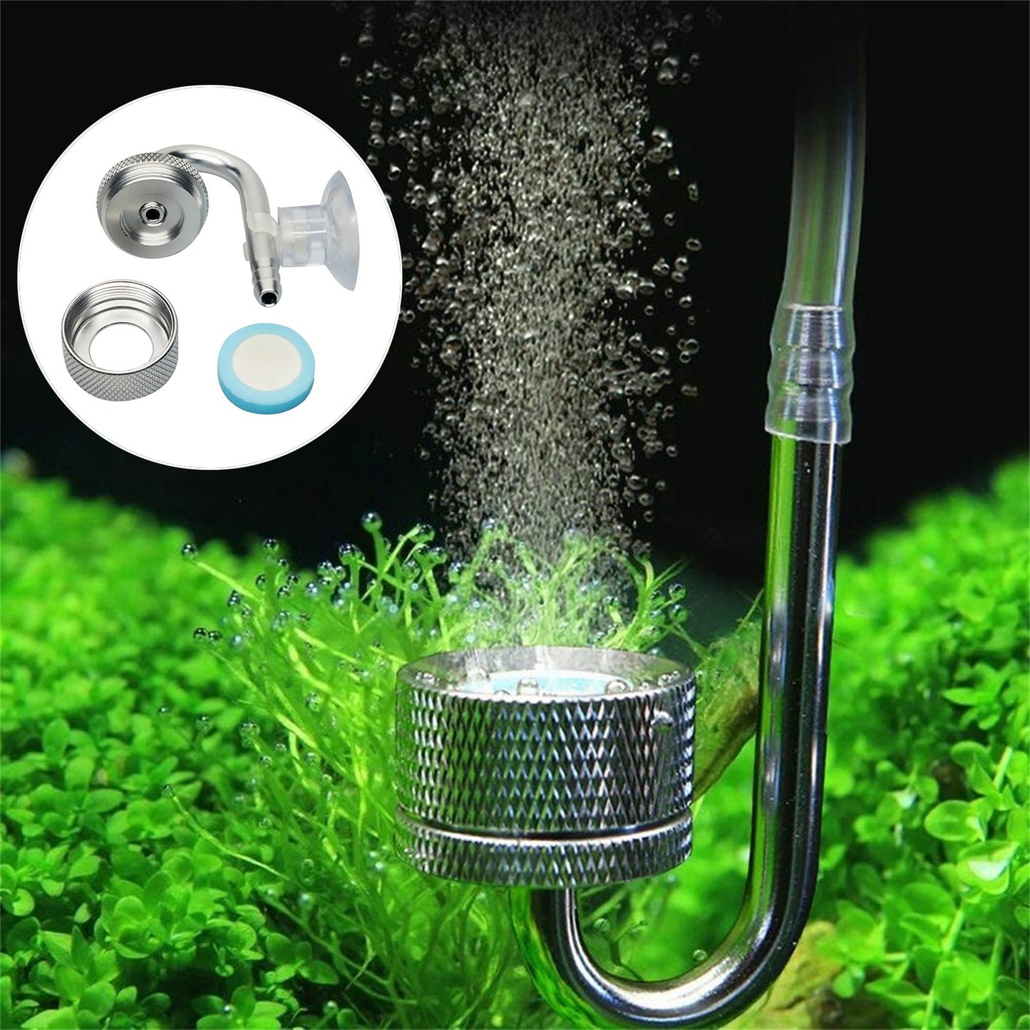 Aluminum Alloy Solenoid Regulator CO2 System Diffuser Aquarium Accessories