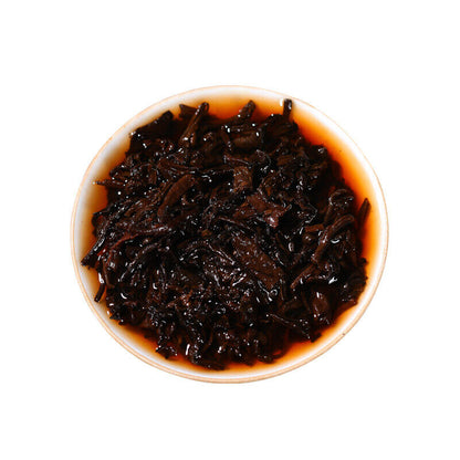 200g Tianxiang BrownMountain Ripe Cake Yunnan Menghai Pu'er Seven Hand Torn Cake