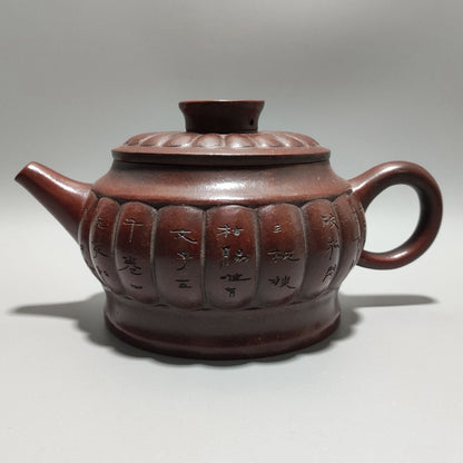 Vintage Chinese Yixing Purple Clay Teapot Zisha Ceremony Ceramic Teacups Teapots