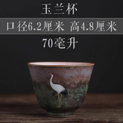 1pc Ceramic Cup Porcelain Personal Single Pottery Tea Cups Tea Set