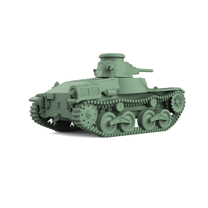 SSMODEL SS144829 1/144 Military Model Kit Japan Type 95 Light Tank Ha-Go