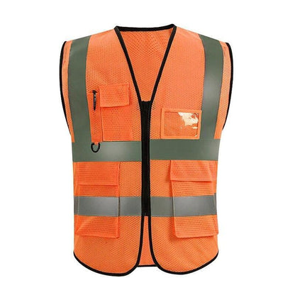 Safety Vest Reflective with Tool Pockets Construction Hi Vis Work Uniform