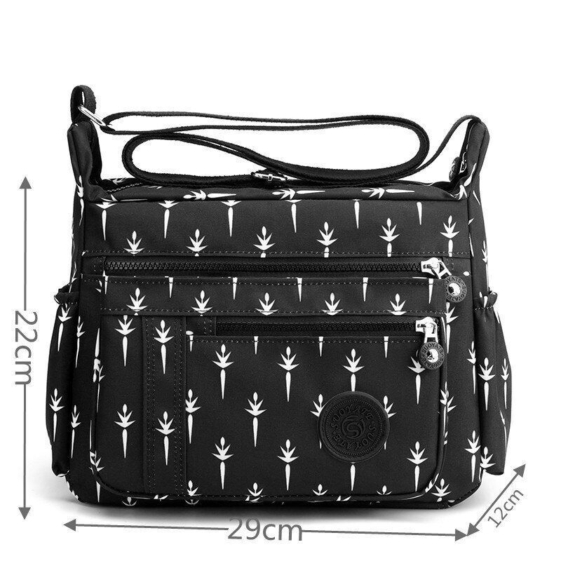 Handbag Luxury Nylon Shoulder Bag 29*12*22CM Polyester Handbag Tote Purse Blue