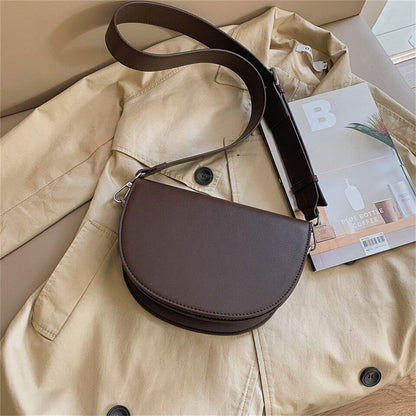 Saddle Bag Leather Shoulder Bags Women Ladies Crossbody Bag Handbags