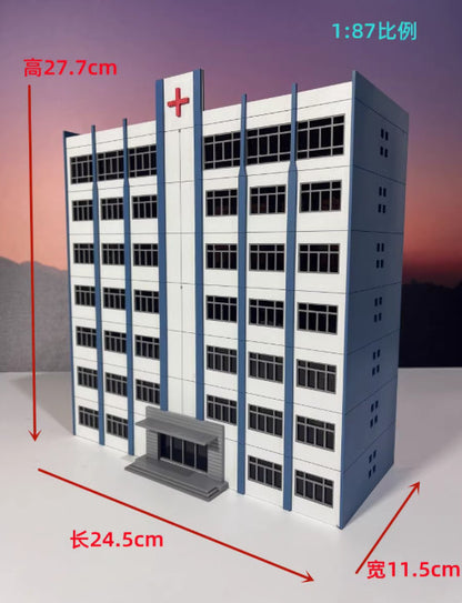 1: 87 City Scene Model Plastic Assembly Model for Hospital Scenes
