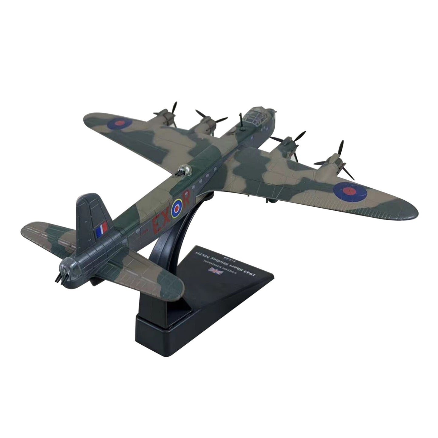 1/144 Scale Diecast Alloy WWII Short Sterling MK.lll Bomber Aircraft Model
