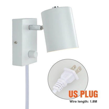 Wall Lamps Indoor LED With Switch Nordic Simple Lights EU US Plug Bedside Sconce