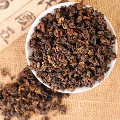 500g Natural Red Biluo Black Tea In Bulk Yunnan Fengqing Dianhong Fresh Tea