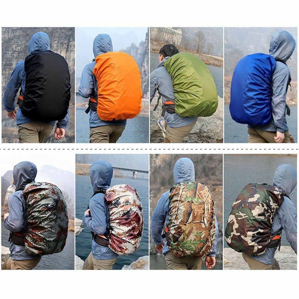 90/95/100L Backpack Rain Cover Camo Waterproof Hunting Traveling Dustproof Nylon