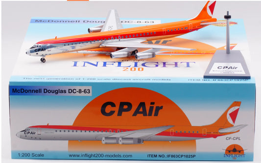 1:200 InFlight CP Air DC-8-63PF CF-CPL Airplane Diecast Aircraft Model