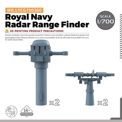 Yao's Studio LYCG700360 1/700 Model Upgrades Parts Royal Navy Radar Range Finder