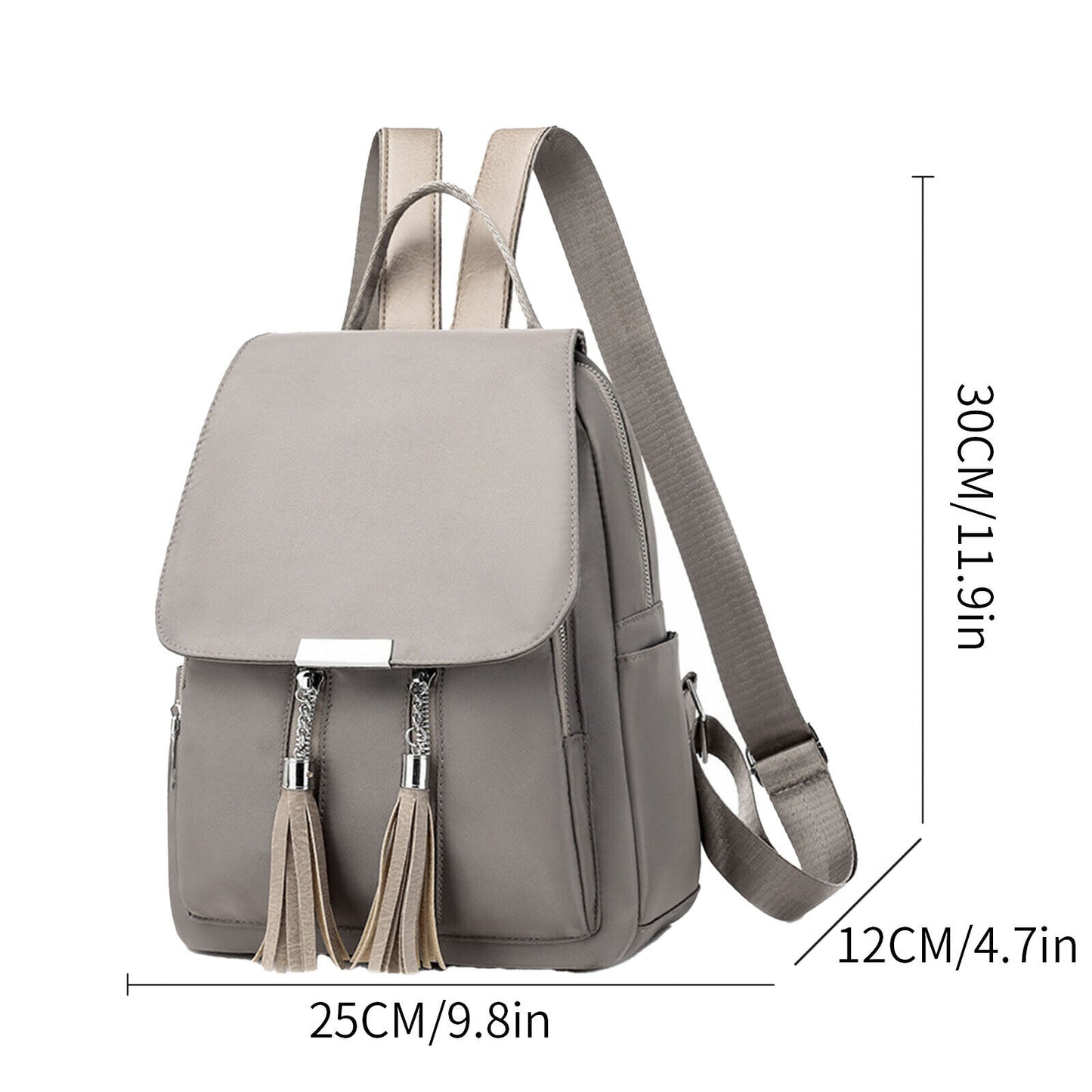 Women Backpack PU Oxford Shoulder Bag Handbags Rucksack School Backbag Travel