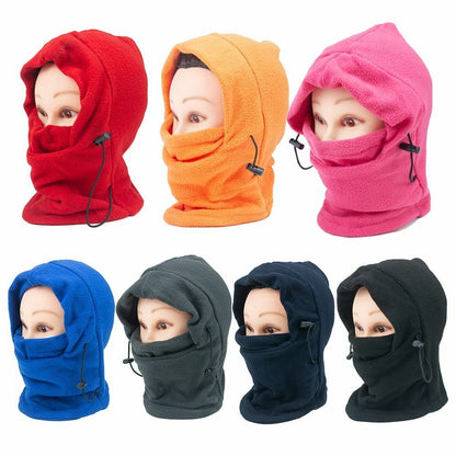 Winter Thermal Fleece Hat Neck Warmer Face Scarf Cap Balaclava Running Cycling