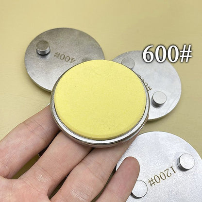 Magnetic Knife Holder Ceramic 240~1200 Grit Whetstone Sharpener Disc Accessories