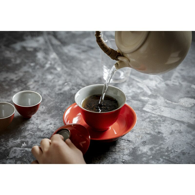 150ml Chinese Ceramic Handmade Gaiwan Tea Bowl Kung Fu Tea Set Teacup Decorate