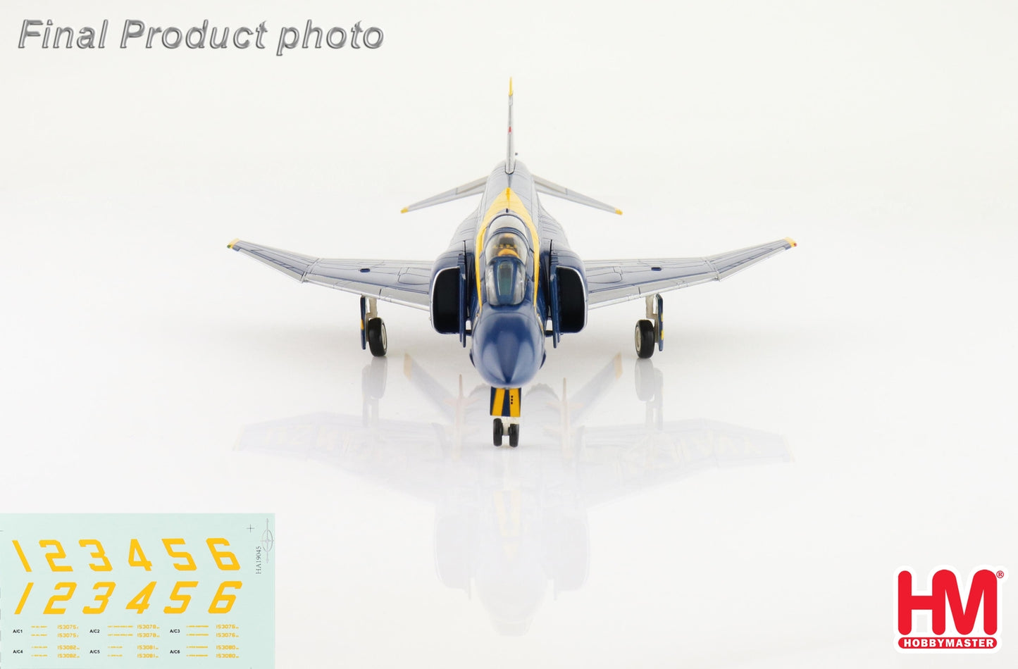 1:72 HM McDonnell Douglas F-4J Phantom II US Blue Angels Fighter Diecast Model
