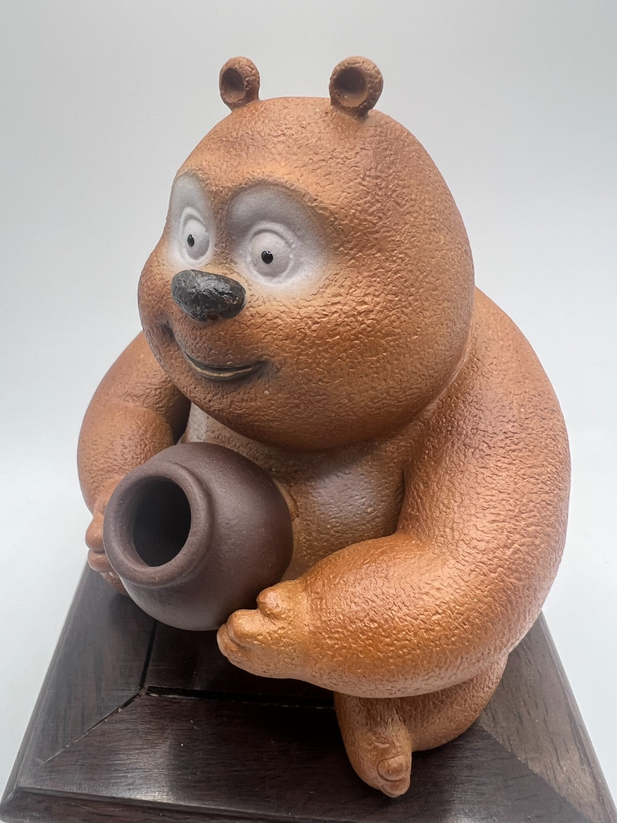 120cc chinese Yixing Handmade Zisha teapot Duan Clay Bears Gongfu Hu Tea Pot