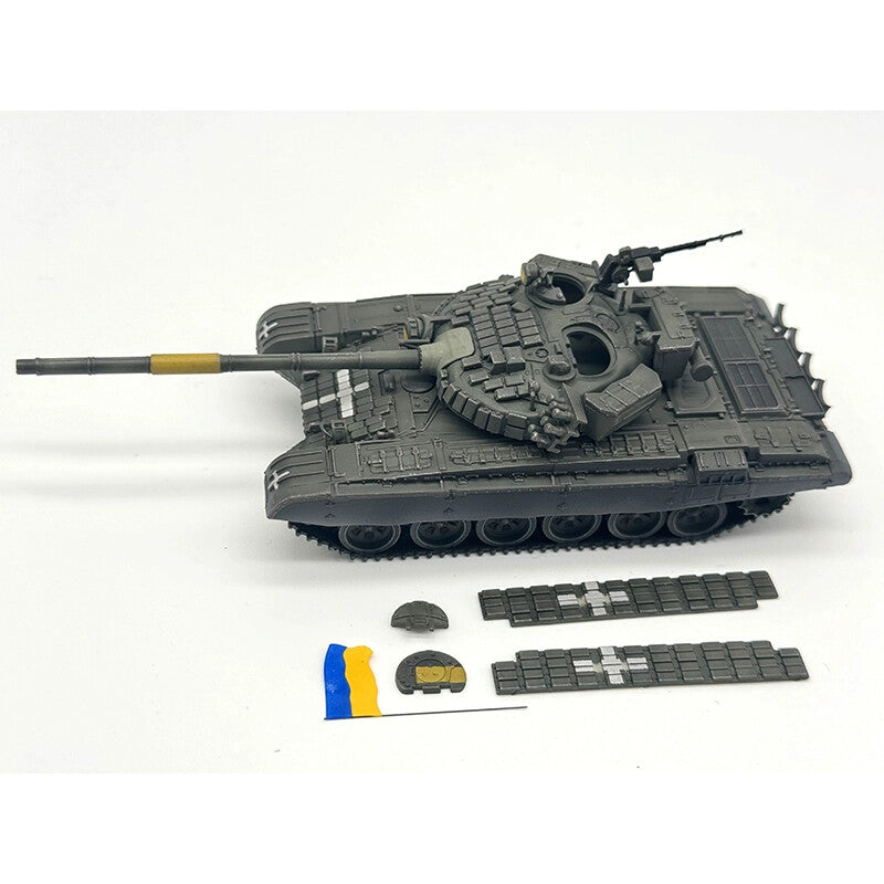 1/72 Artisan Ukrainian T-72 Main Battle Tank With Flags Painted Finished Model