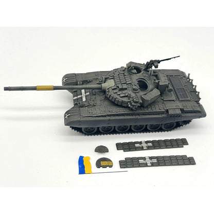 1/72 Artisan Ukrainian T-72 Main Battle Tank With Flags Painted Finished Model