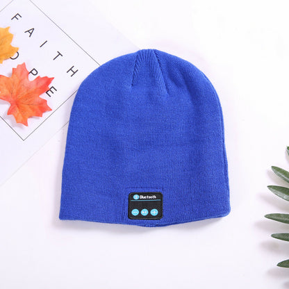 Bluetooth 5.0 Headset Hat Wireless Headphone Smart Beanie Warm Cap Music Speaker