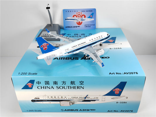 1:200 Aviation CHINA SOUTHERN AIRBUS A319NEO Passenger Airplane Diecast Model