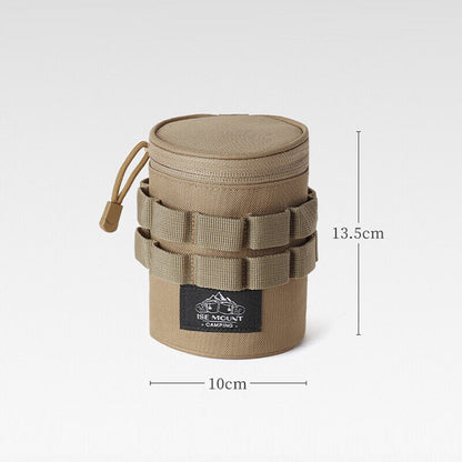 Outdoor Tactical Camping Tea Beer Cup Storage Bag Water Bottle Holder Hangable