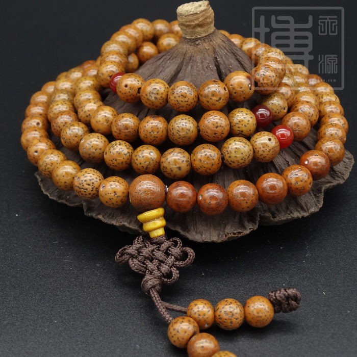 Old Star and Moon Bodhi 108 Beads 8mm Prayer Bead Bracelet Handcrafted Beads