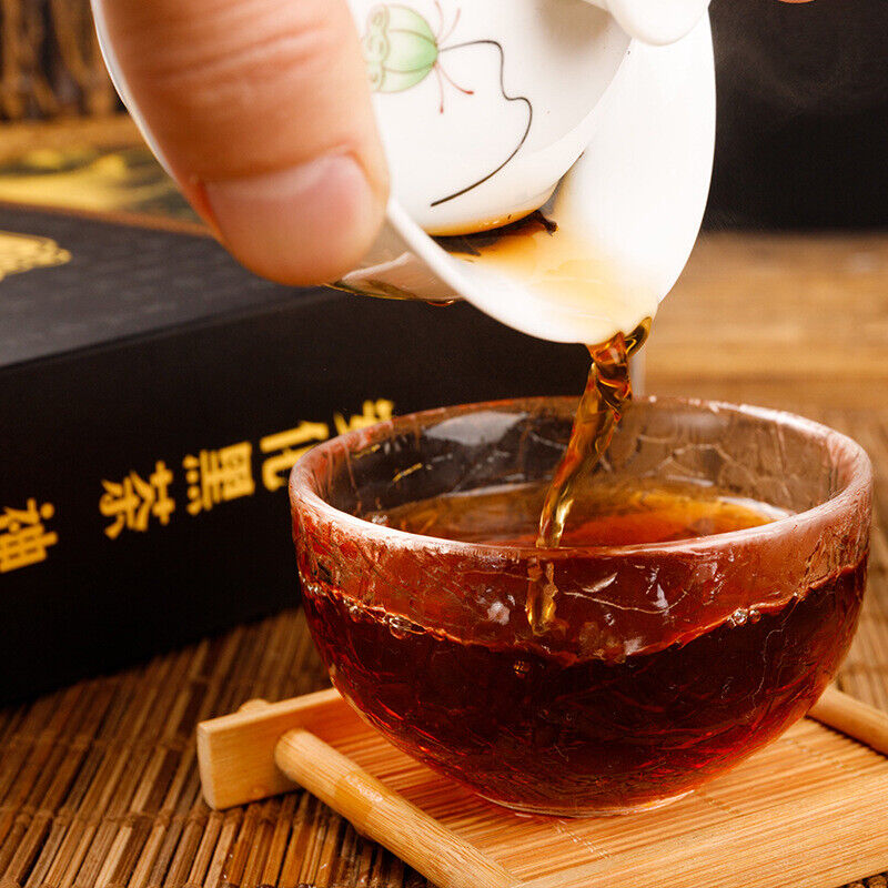 1kg Hunan Anhua black tea hand-built por tea brick golden flower black tea