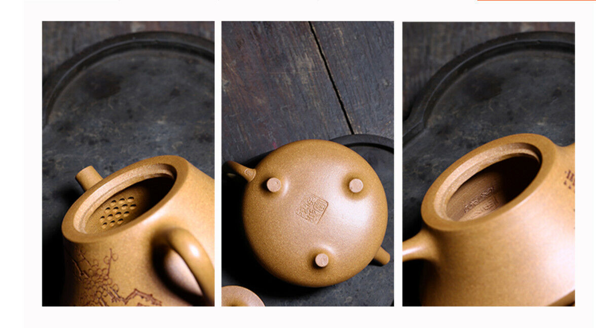 200cc chinese Yixing Handmade Zisha teapot Duan Clay ShiPiao Gongfu Hu Tea Pot