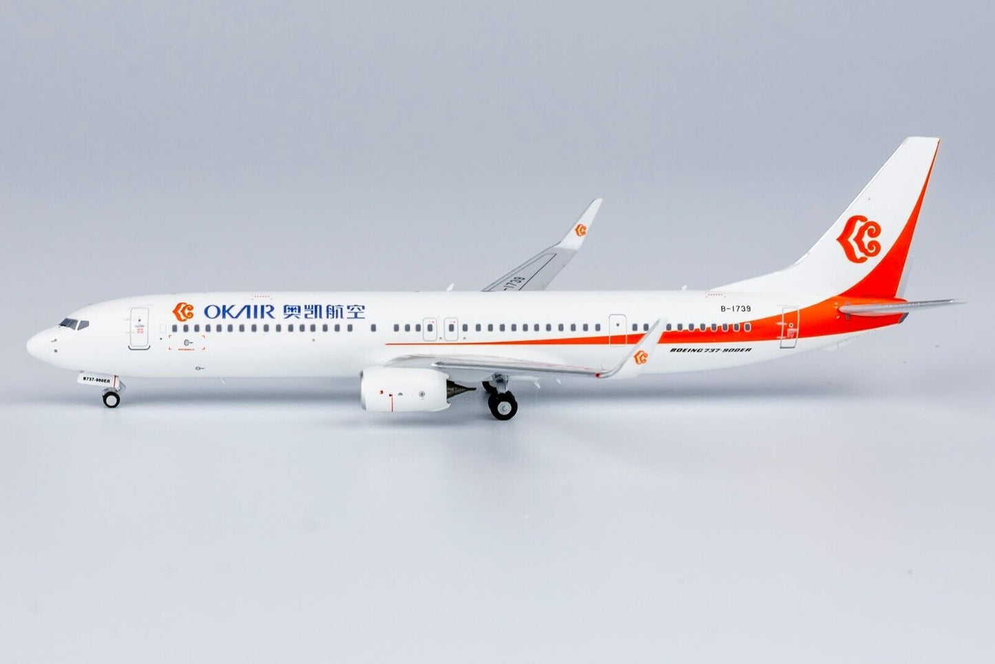 1:400 NG Model Okay Airways BOEING 737-900ER Passenger Airplane Diecast Model