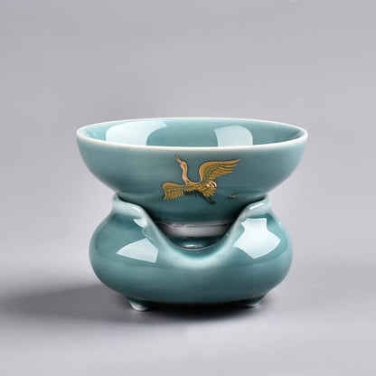 Jingdezhen Tea Leaking Ceramic Creative Tea Filter Tea Strainer Tea Set