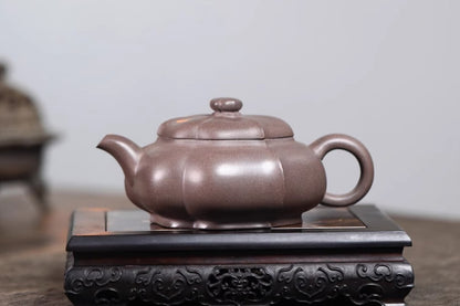 350cc chinese Yixing Handmade Zisha teapot Purple clay BianShi Hu Gongfu Tea Pot