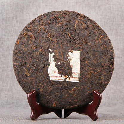 357g Organic Ancient Tree Golden Bud Pu-erh Black Tea Yunnan Pu'er Ripe Tea Cake