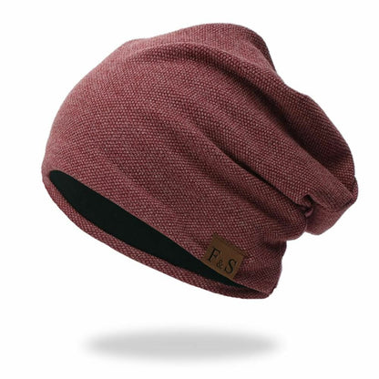 Beanies Cap Casual Lightweight Thermal Elastic Knitted Cotton Warm Hat Winter