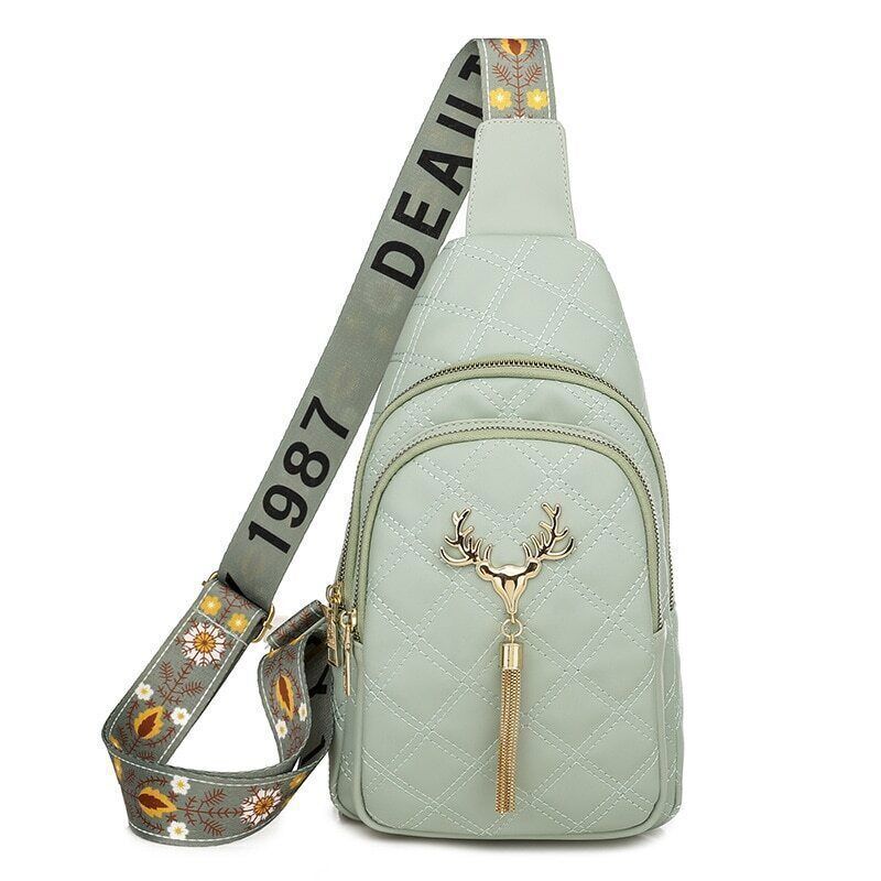 Tassels Women Crossbody Bags Chest Bag PU Waist Belt Bag Handbag