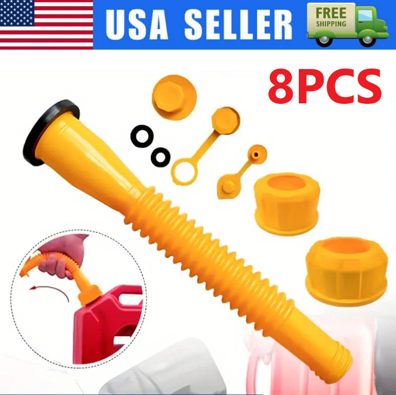 Replacement Gas Can Spout Nozzle Vent Kit for Plastic Gas Cans Old Style Cap