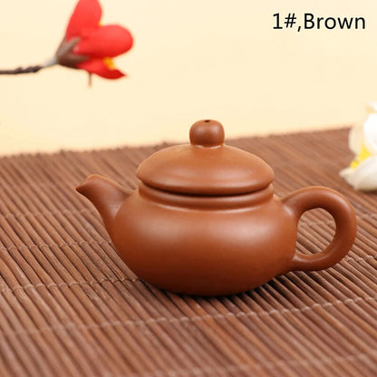 1Pc Purple Clay Finger Teapot Tea Pet Pocket Tea Set Ornaments Tea Decoration