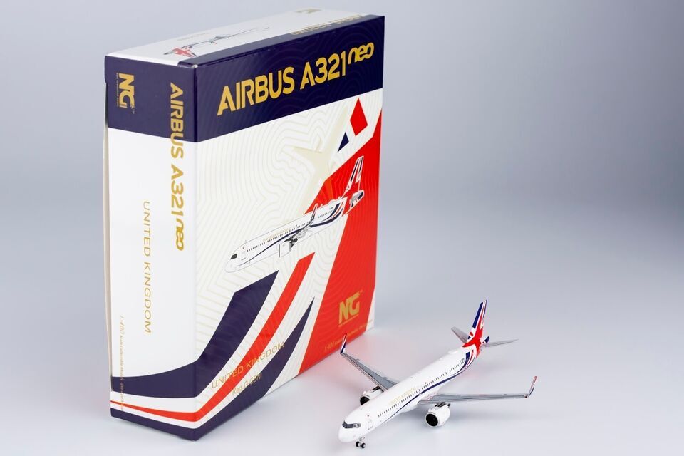 1:400 NG Model UNITED KIMDOM AIRBUS A321neo Passenger Airplane Diecast Model